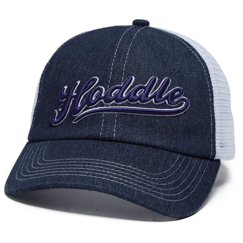 Hoddle Intarsia Trucker Hat - Indigo