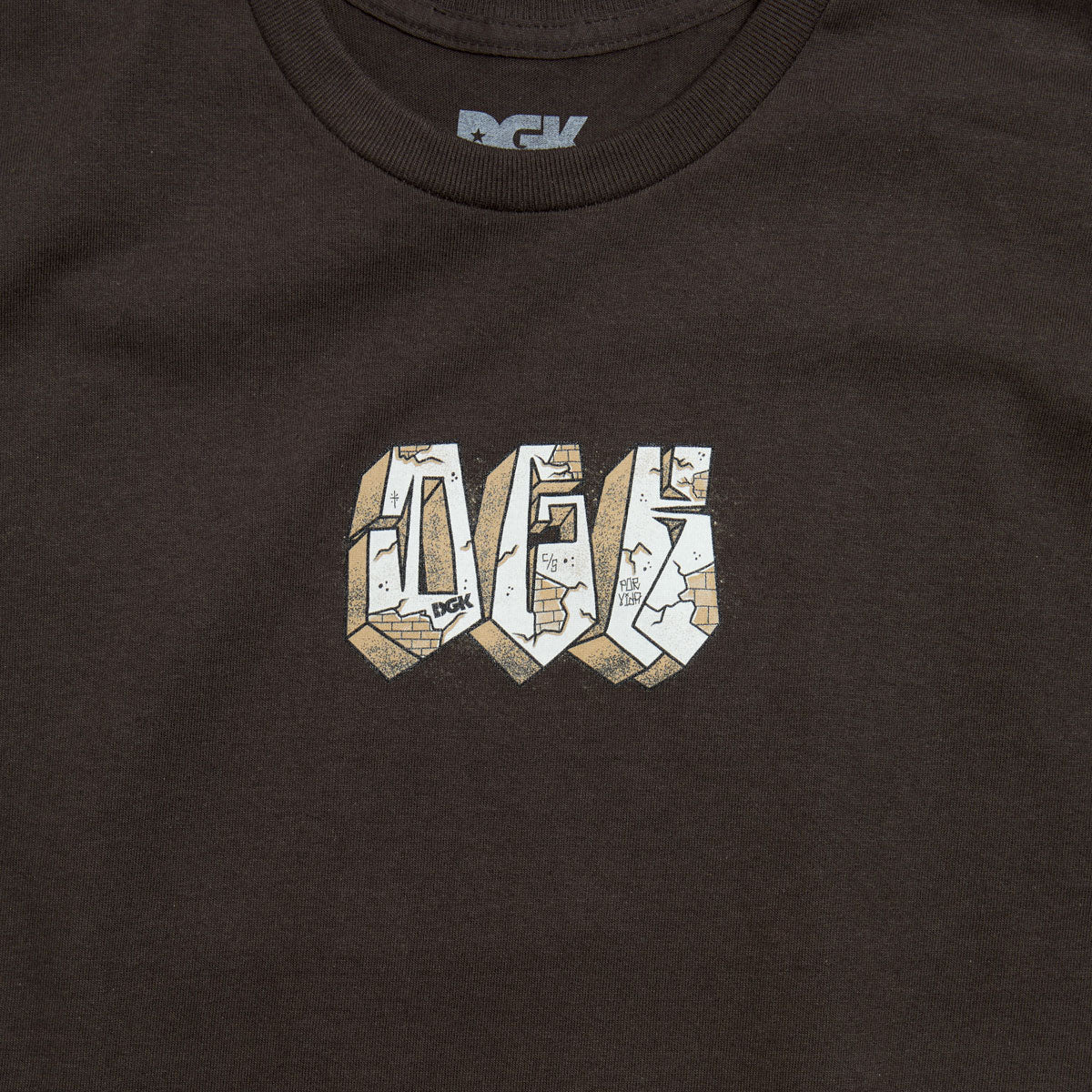 DGK Loyalty T-Shirt - Dark Chocolate image 3