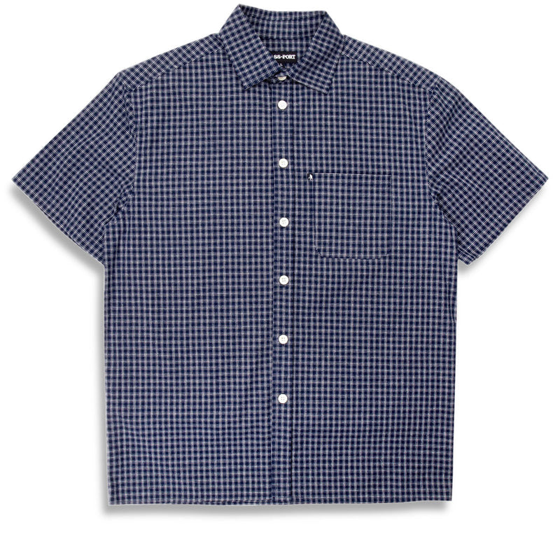 Passport Workers Check Shirt - Navy