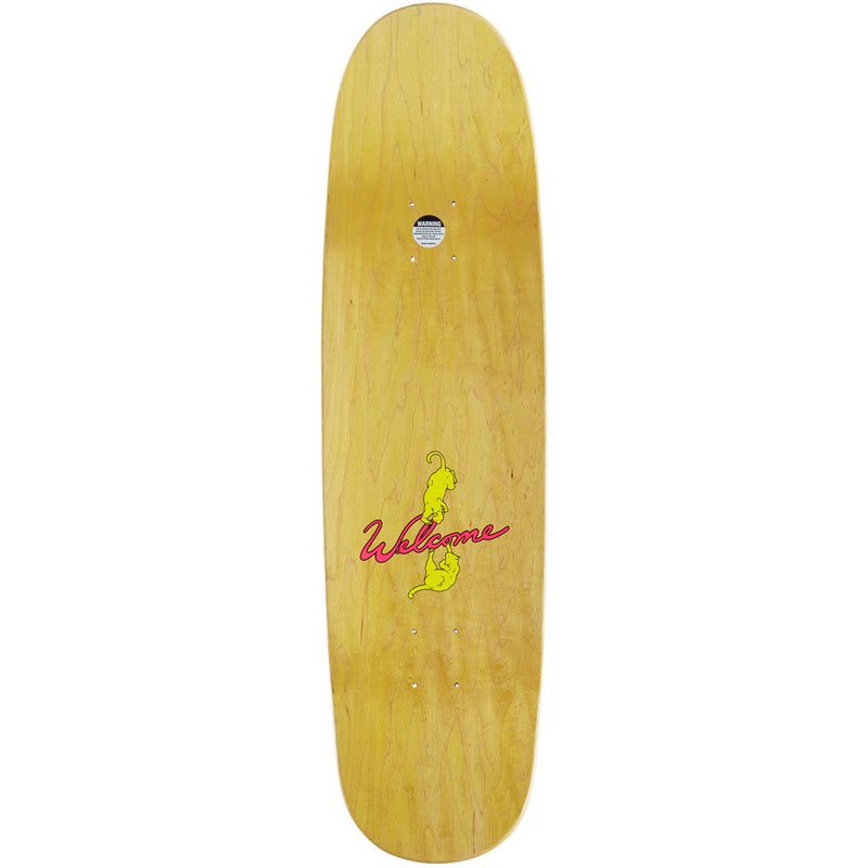 Welcome Special Effects Nora On A Sphynx Skateboard Deck - White/Prism Foil - 8.80