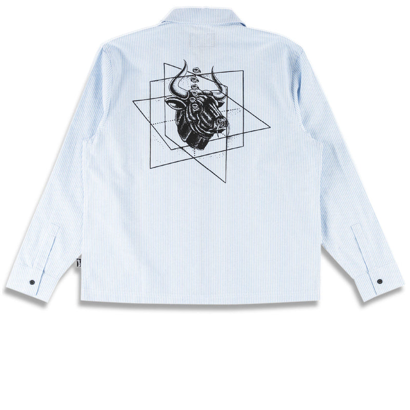 Welcome Dimension Long Sleeve Oxford Shirt - Mist