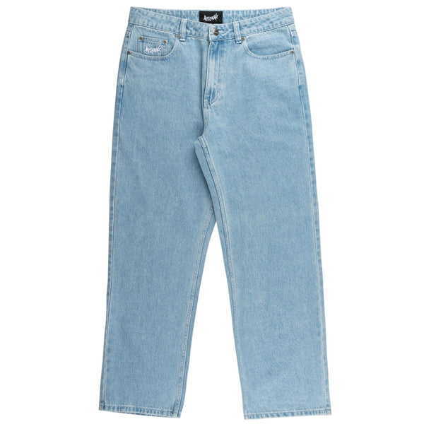 ★RAIVE★ Straight Washing Denim Pants in Blue VJ5SL40622 Straight Washing Denim Pants in Blue VJ5SL406-22 - RAIVE