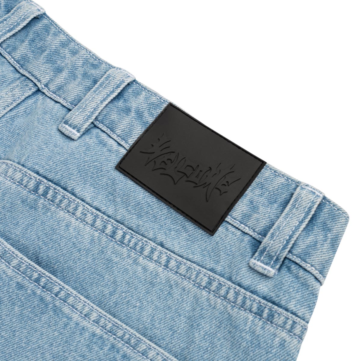 Welcome Immortal Loose Straight Denim Jeans - Washed Blue 