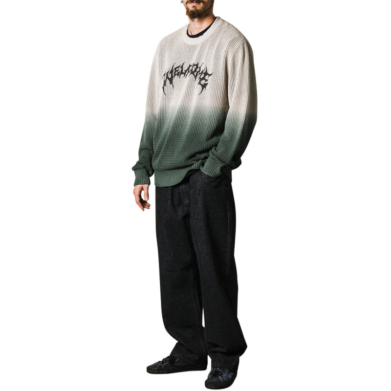 Welcome Maille Loose Knit Sweatshirt - Pine/Bone