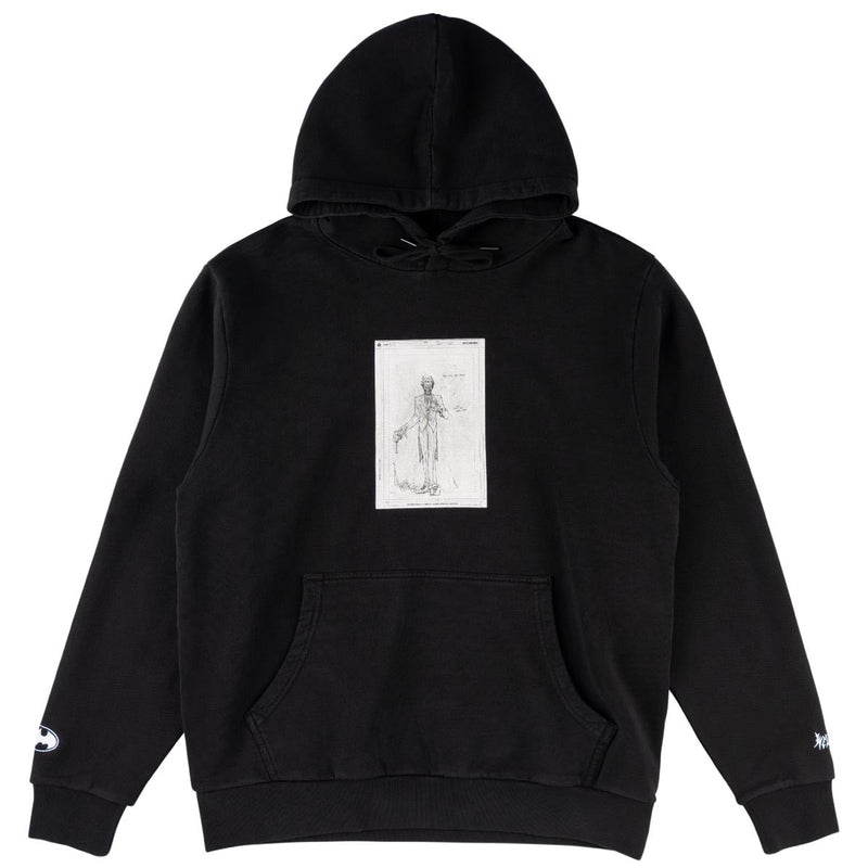 Welcome x Batman Devil Horns Pigment Dye Hoodie - Black