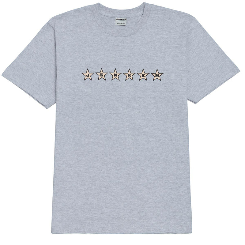 Jenkem 6 Star T-Shirt - Heather Grey