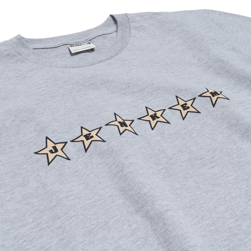 Jenkem 6 Star T-Shirt - Heather Grey