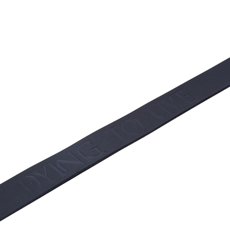 Zero Dying To Live Leather Belt - Black