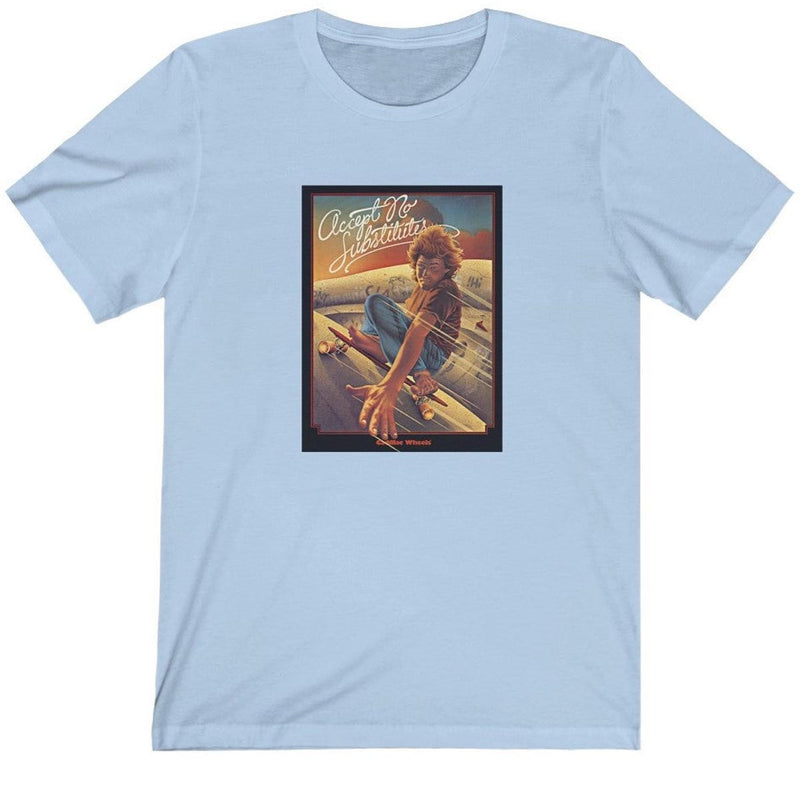 45RPM Vintage Cadillac Wheels T-Shirt - Blue