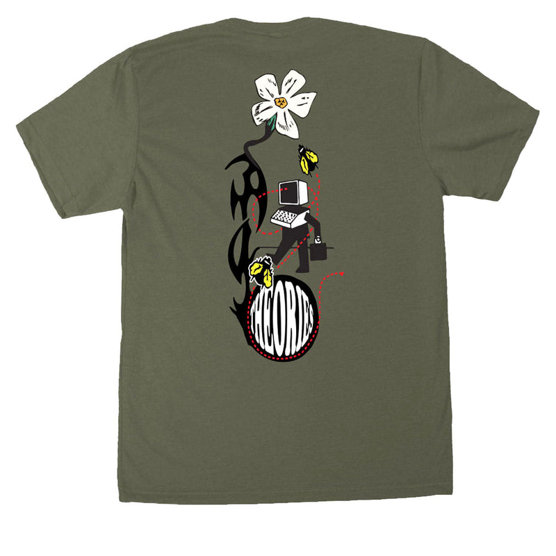 Theories Pollinate T-Shirt - Olive