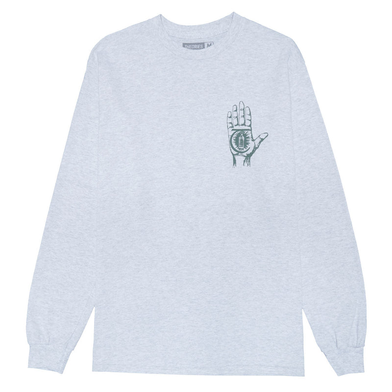 Theories Rasputin Long Sleeve T-Shirt - Ash Grey