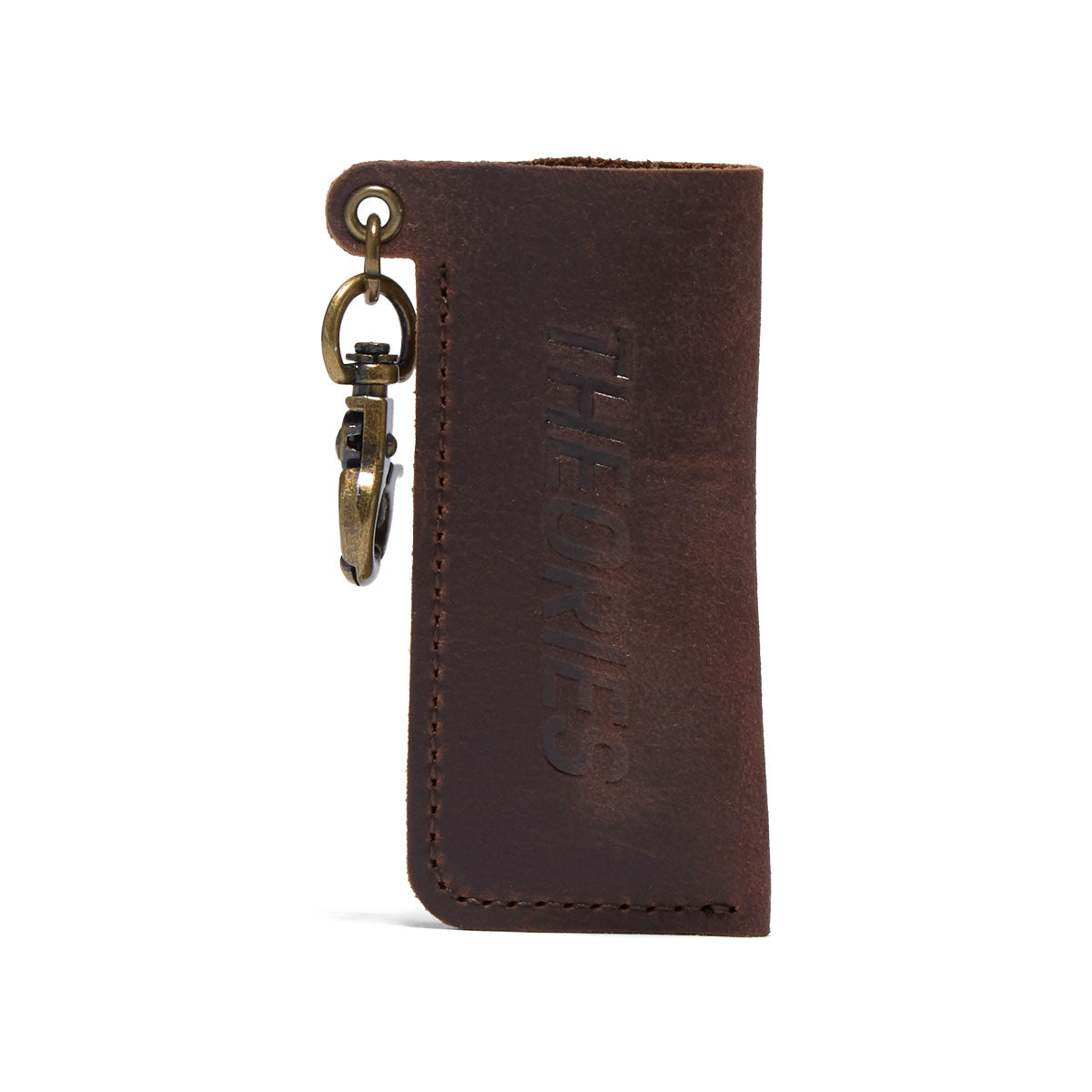 Theories Stamp Logo Leather Embossed Lighter Case Keychain image 1