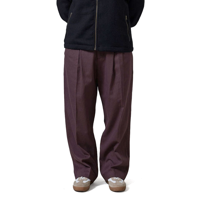 Passport Herringbone Leagues Club Pants - Dark Plum