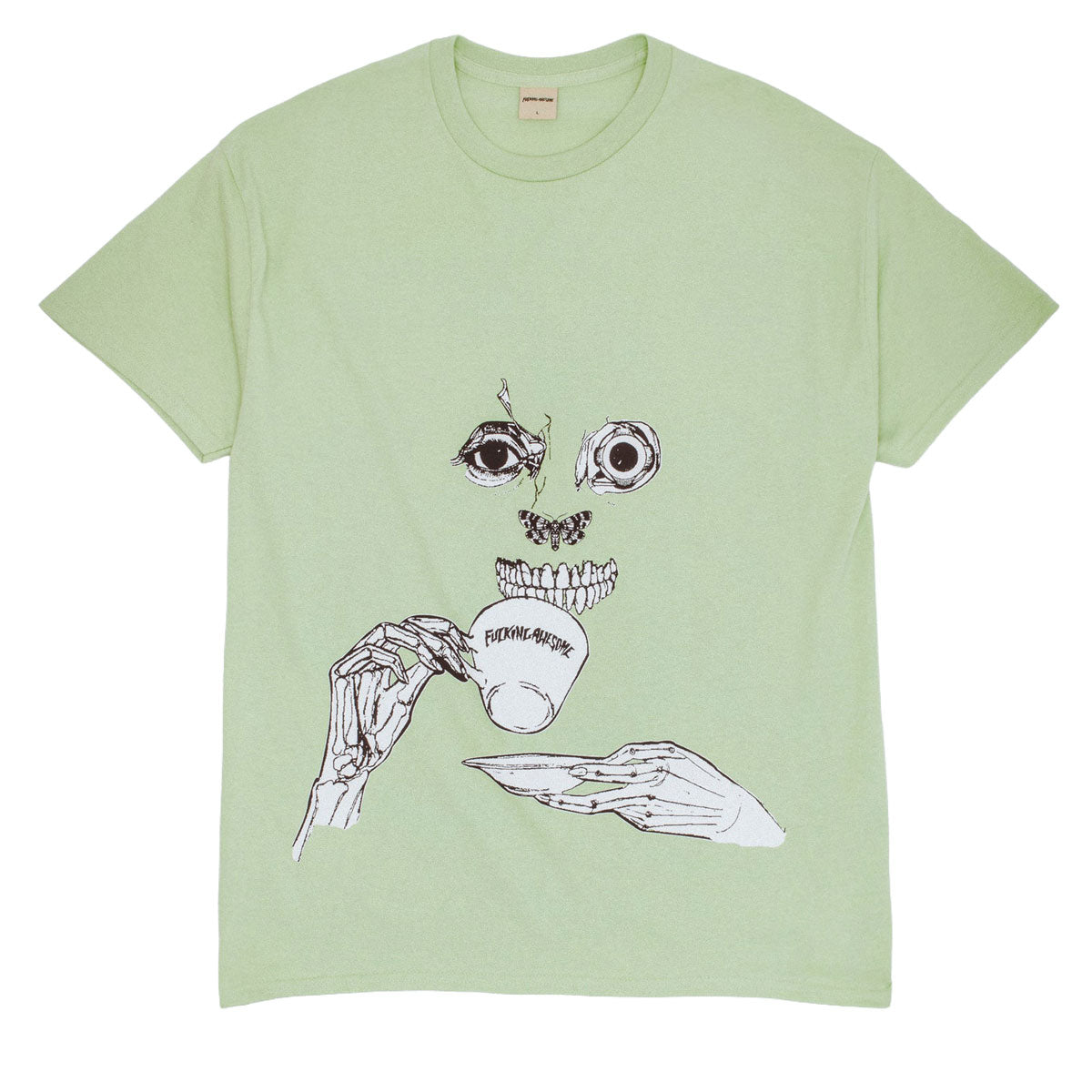 Fucking Awesome Teethface T-Shirt - Lime image 1