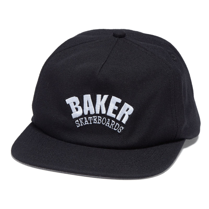 Baker Arch Logo Snapback Hat - Black