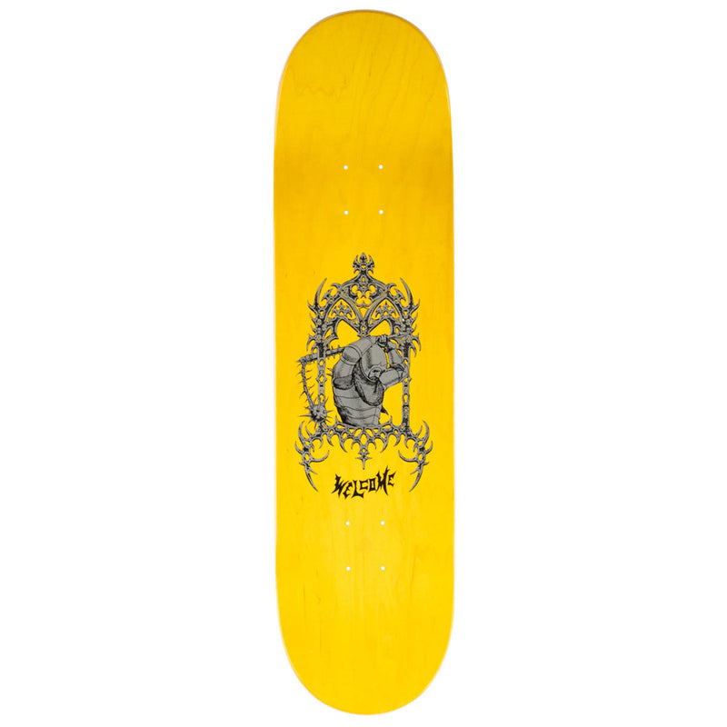 Welcome Paladin Ryan Reyes Skateboard Deck - Purple/Gold Foil - 8.50