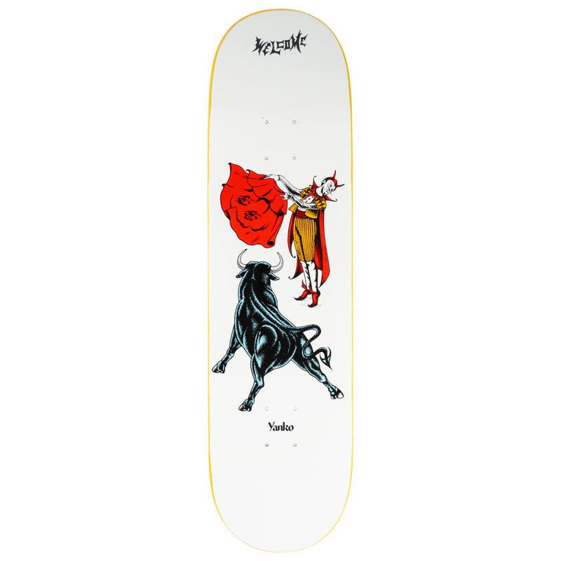 Welcome Matador Jake Yanko Skateboard Deck - White - 8.50
