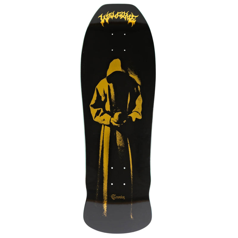 Welcome Contemplation Ryan Townley On An Early Grab Skateboard Deck - Black/Gold Foil - 10.00