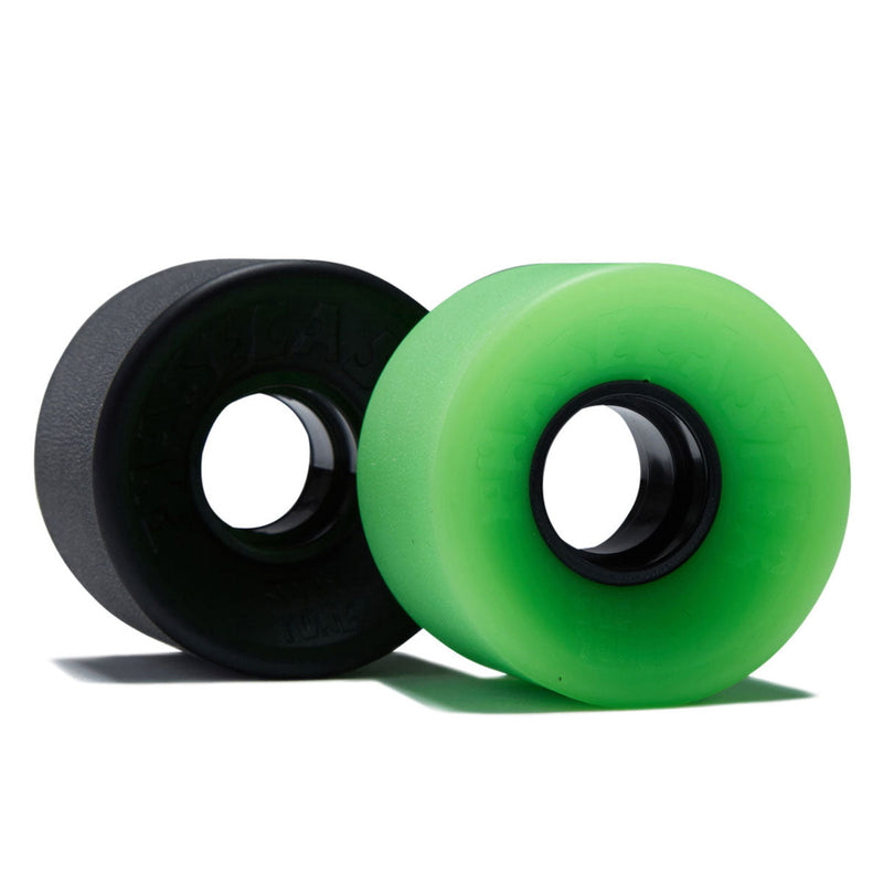 The Heated Wheel Phasecaster Sofa Tone 78a Cruiser Skateboard Wheels - Black/Green - 56mm