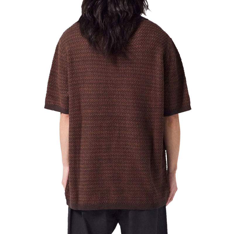 Former AG Open Collar Polo Shirt - Copper