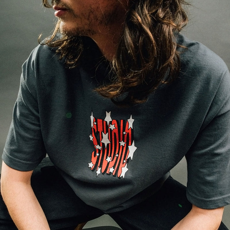 Studio Star Search T-Shirt - Charcoal