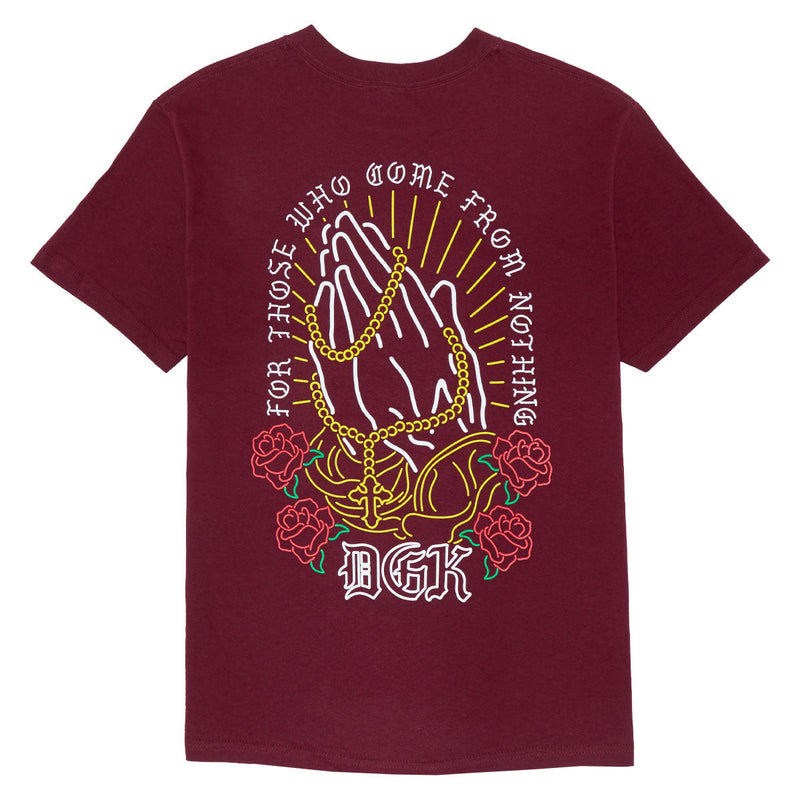 DGK Deus T-Shirt - Burgundy