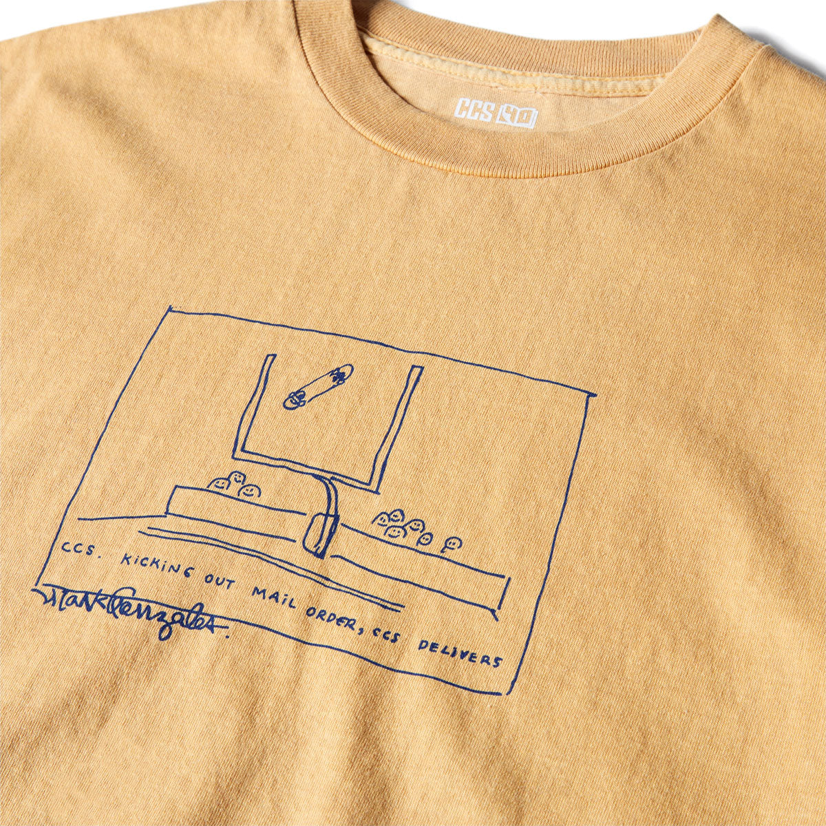 CCS Gonz 2001 Reissue T-Shirt - Faded Mustard – Daddies Board Shop