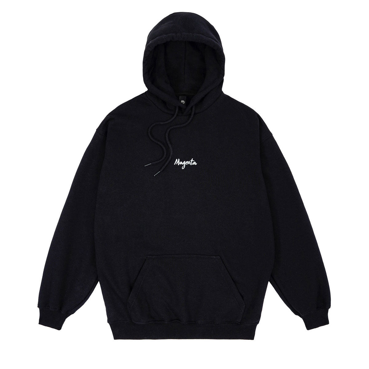 Magenta Script Hoodie - Black image 1