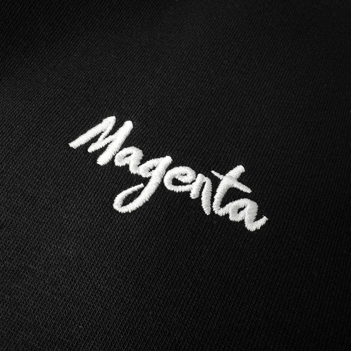 Magenta Script Hoodie - Black image 2