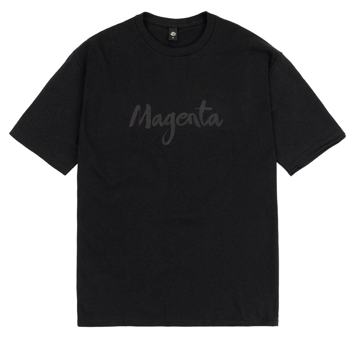 Magenta Script T-Shirt - Black image 1