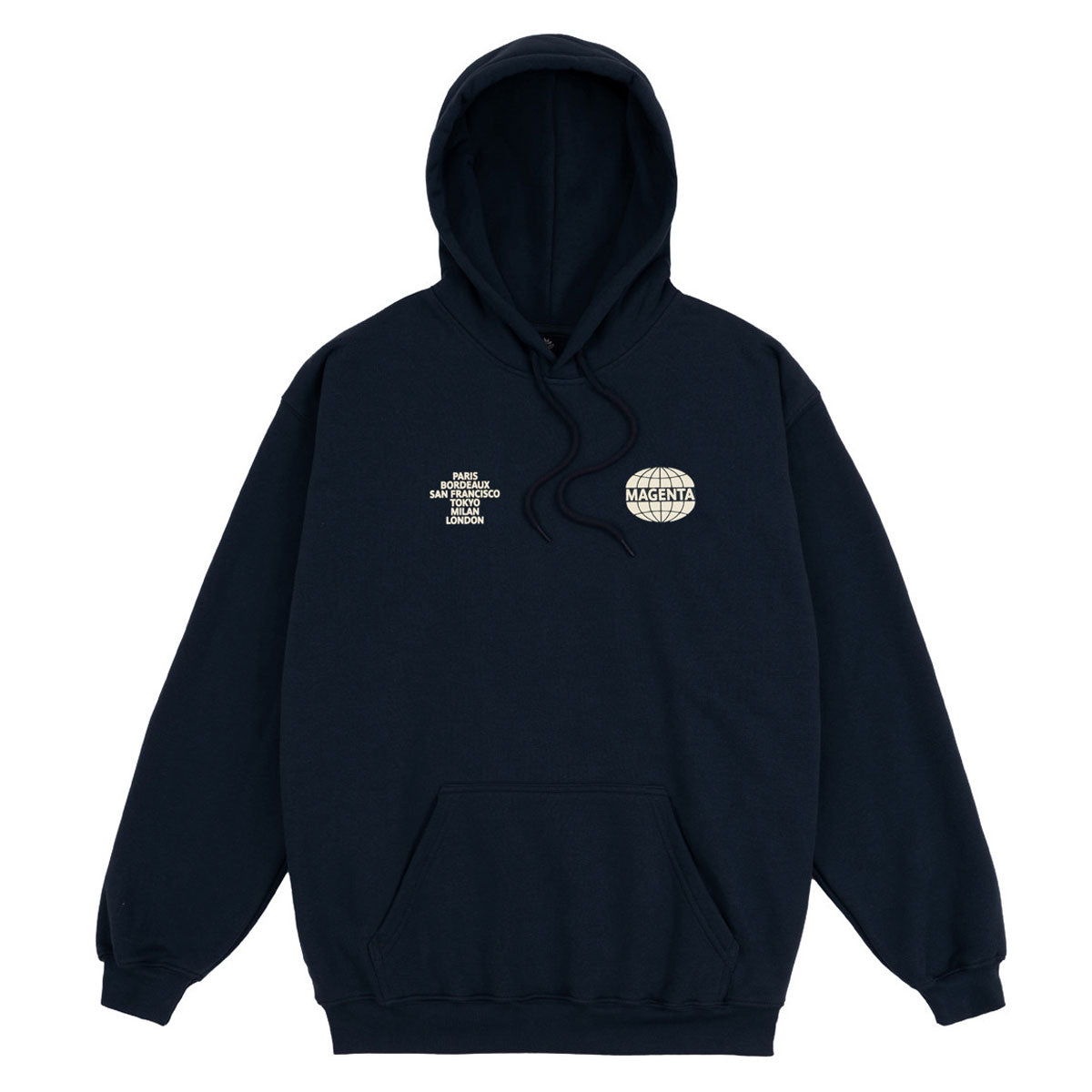 Magenta World Hoodie - Navy Blue image 1