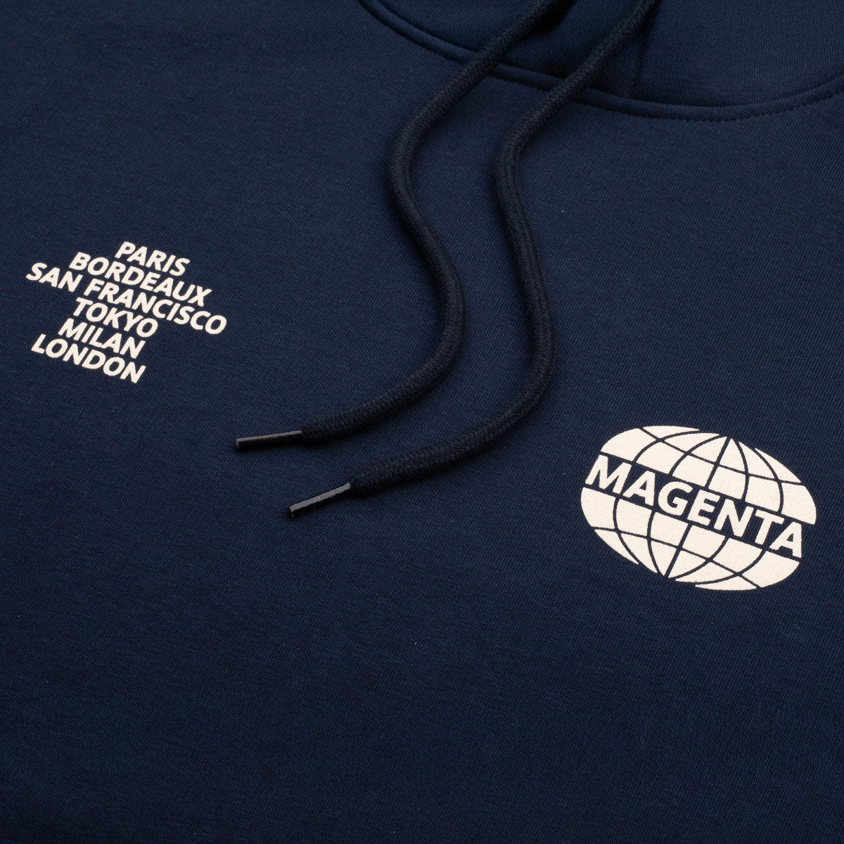 Magenta World Hoodie - Navy Blue image 2