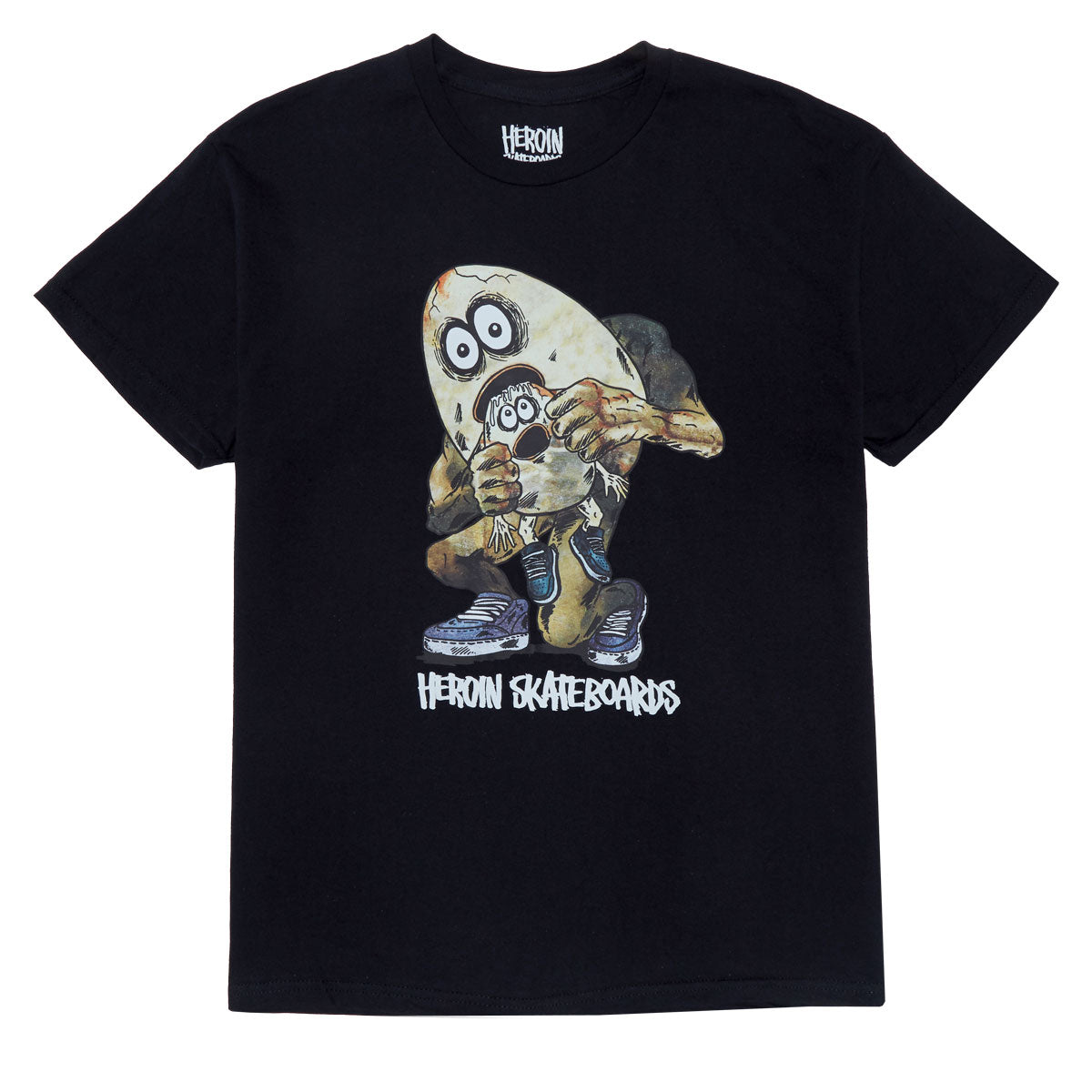 Heroin Egg Eater T-Shirt - Black – Daddies Board Shop