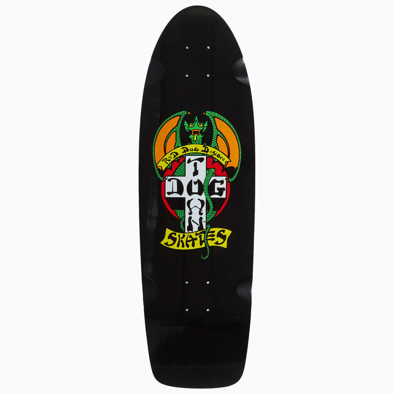 Dogtown Red Dog 70s OG Classic Skateboard Deck - Black Full Dip - 9.00