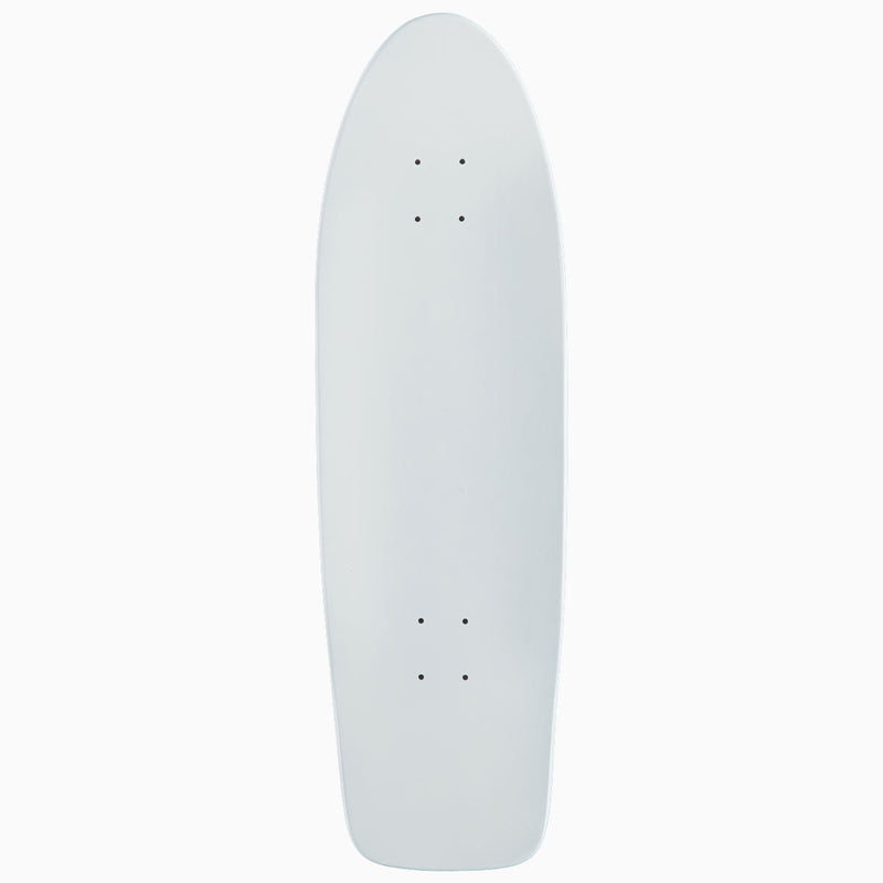 Dogtown Cross Logo 70s Rider Skateboard Deck - Gloss White/Metallic Red Cross - 9.00