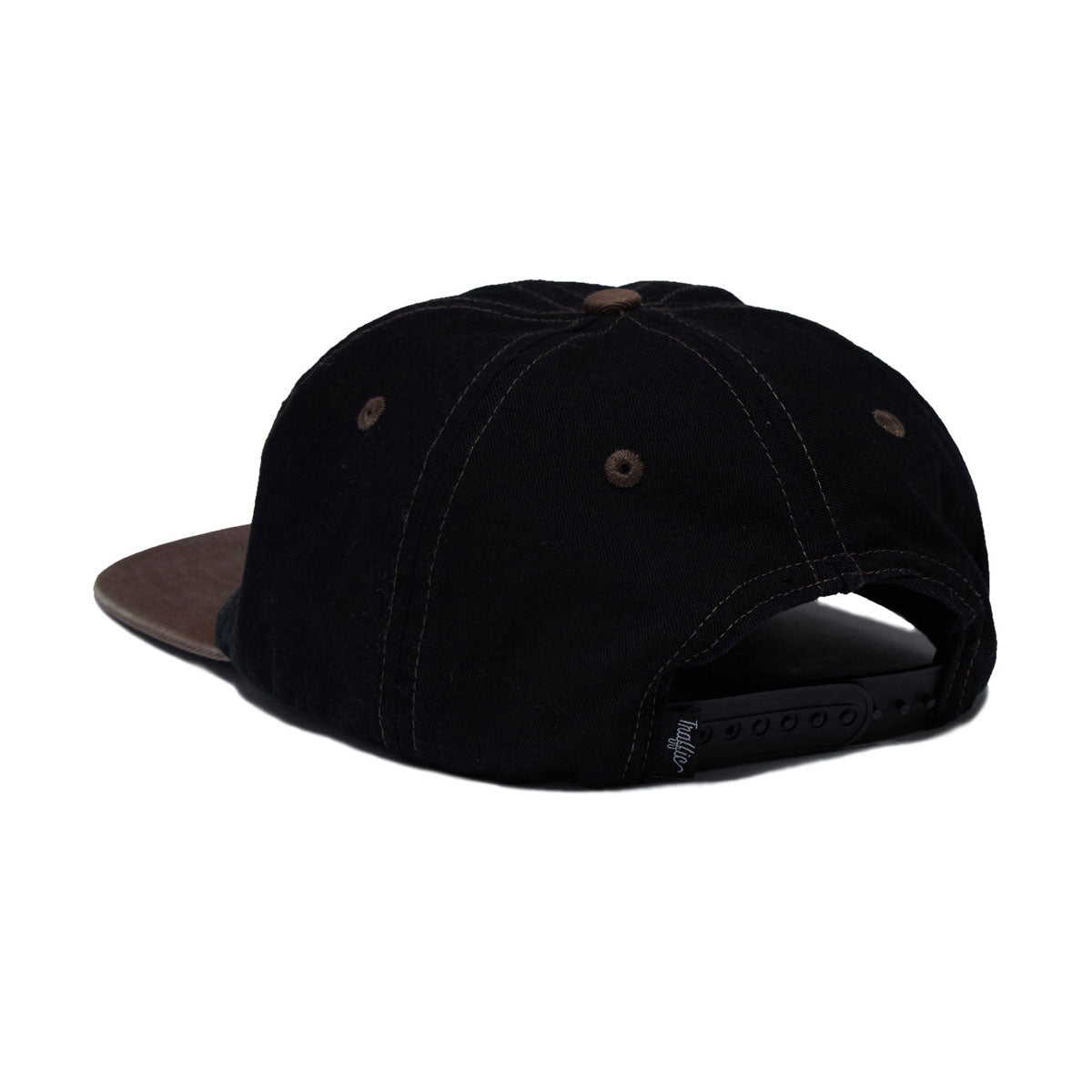 Traffic Script Snapback Hat - Black/Sepia image 2