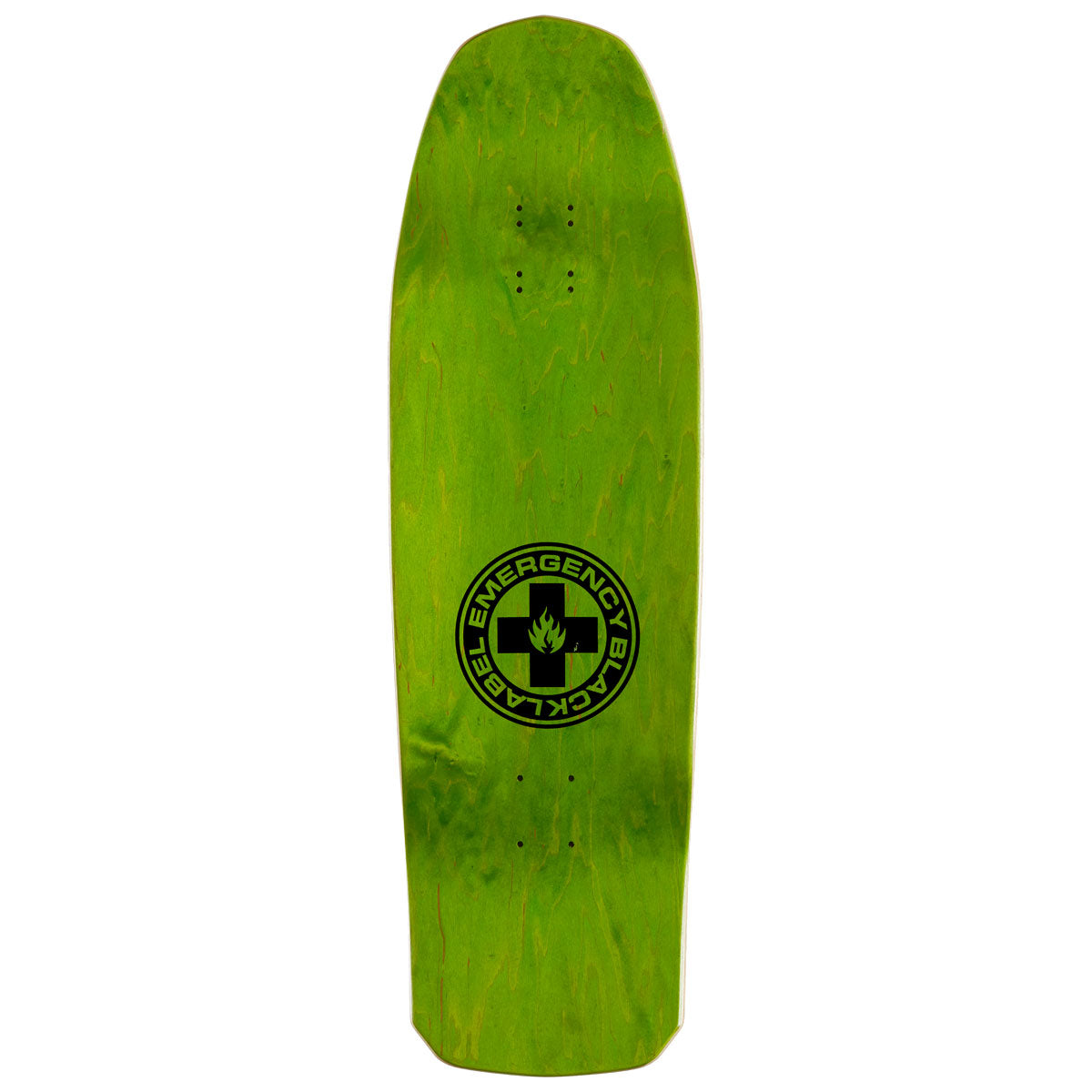 Black Label John Lucero Ripped Cross Shaped Skateboard Deck - Assorted Stains - 10.00
