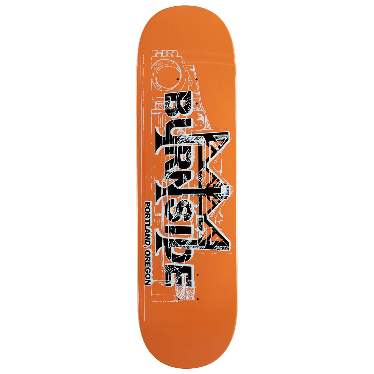 Burnside Bridge Skateboard Deck - Orange - 8.75
