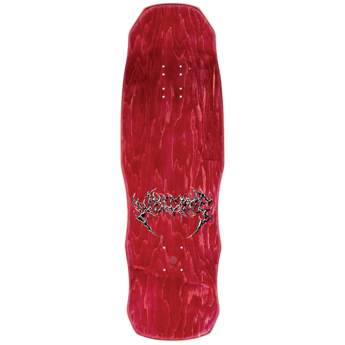 Welcome Torment On A Dark Lord Skateboard Deck - Dark Red Stain/Transparent Prism Foil - 9.85