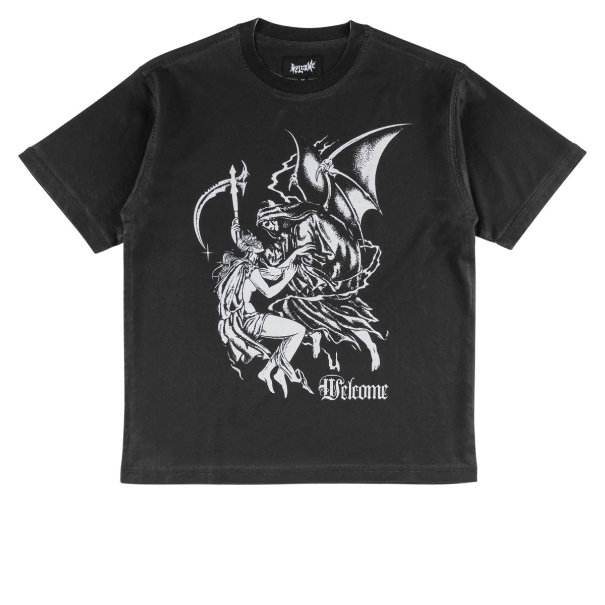Welcome Archangel Overprint T-Shirt - Black/White image 1