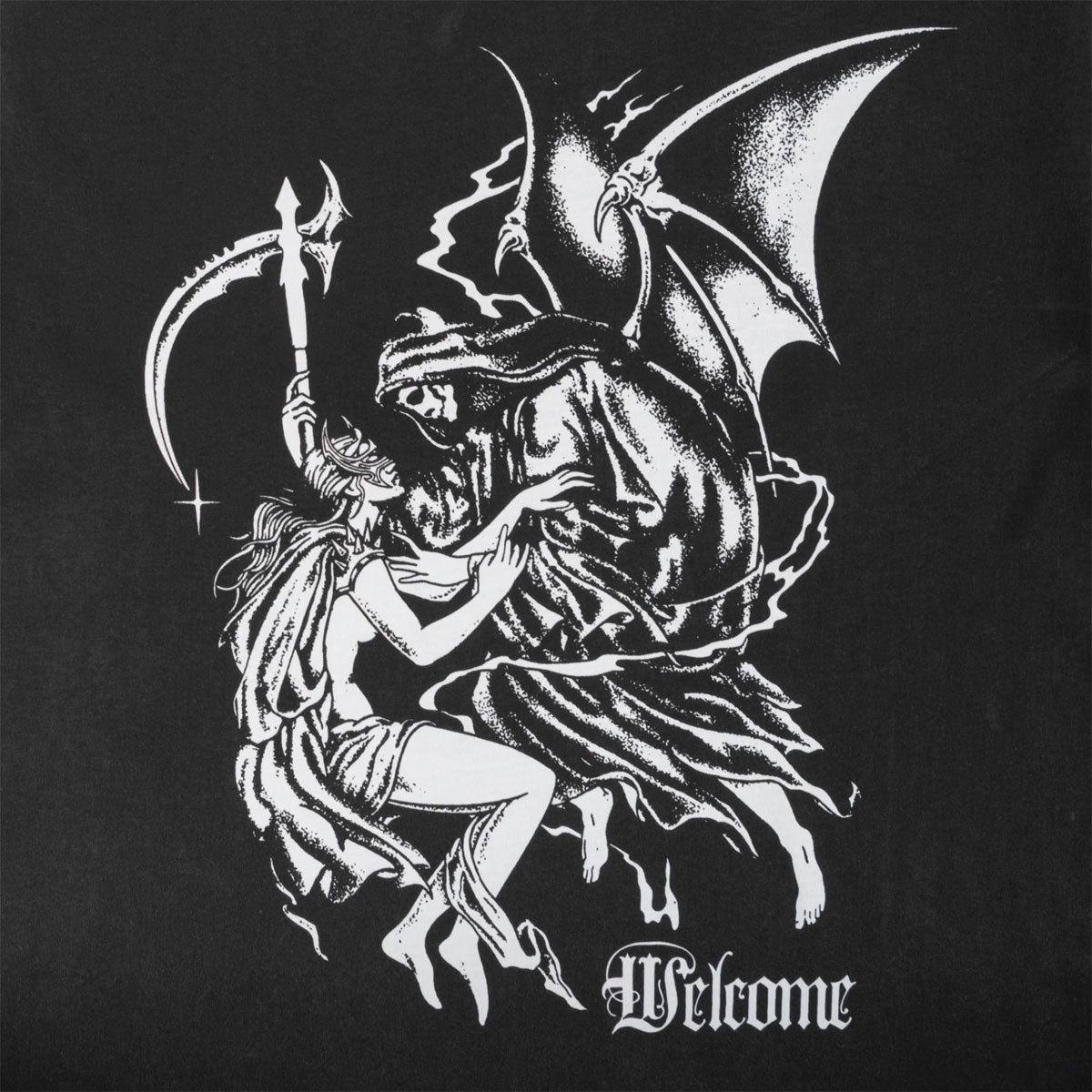 Welcome Archangel Overprint T-Shirt - Black/White image 2