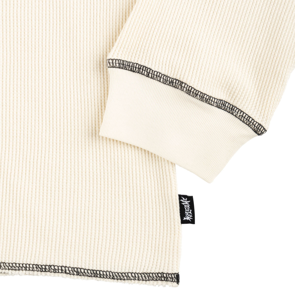 Welcome Seraph Contrast Stitch Thermal Shirt - Bone image 3