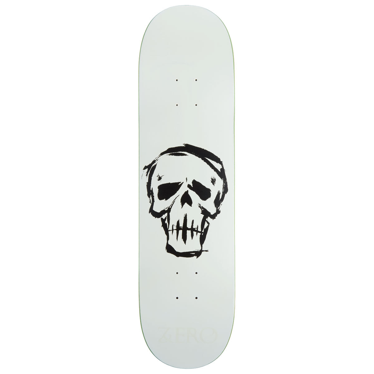 Zero Dying To Live Skull Skateboard Deck - White - 8.25