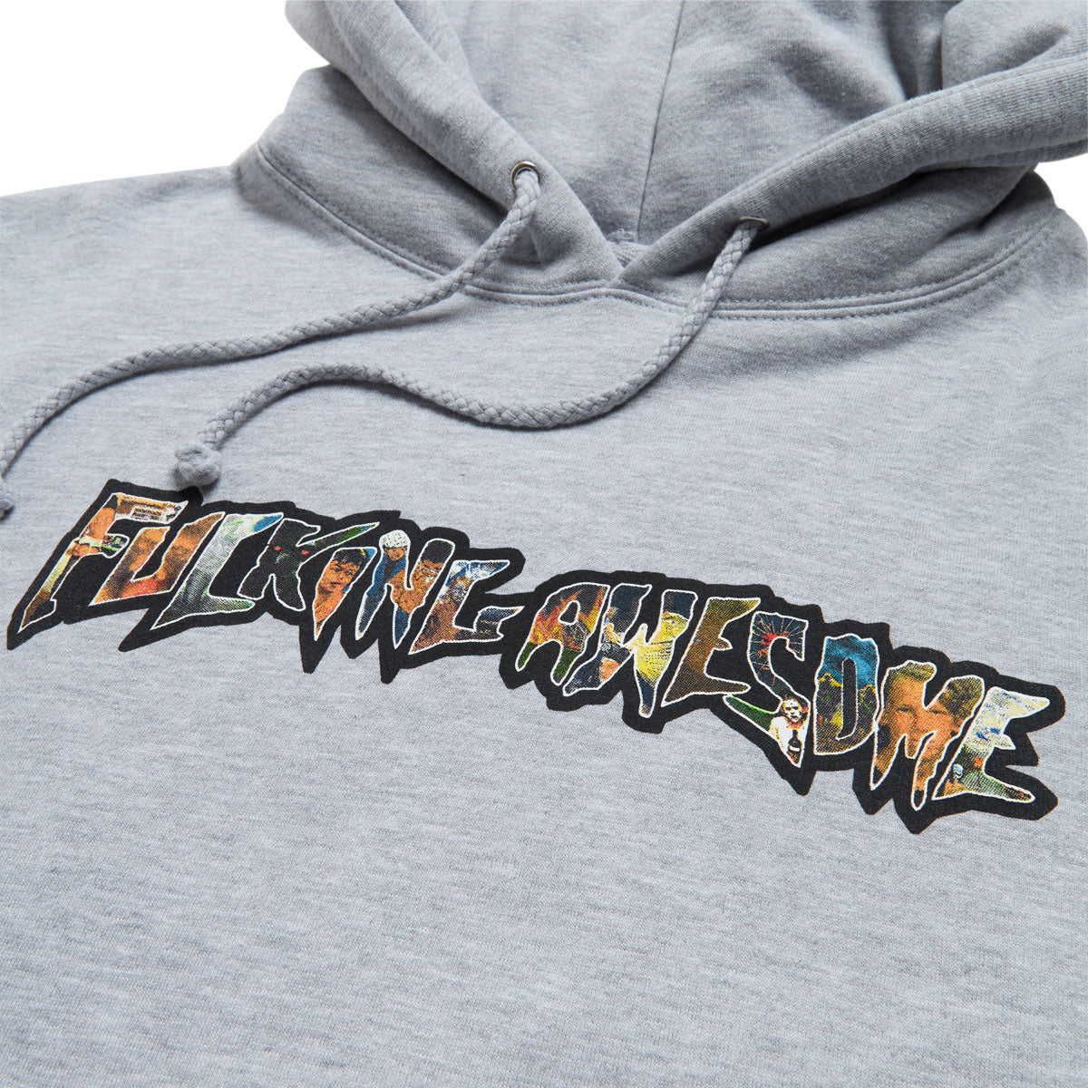 Fucking Awesome Dill Collage Logo Hoodie - Grey Heather image 2