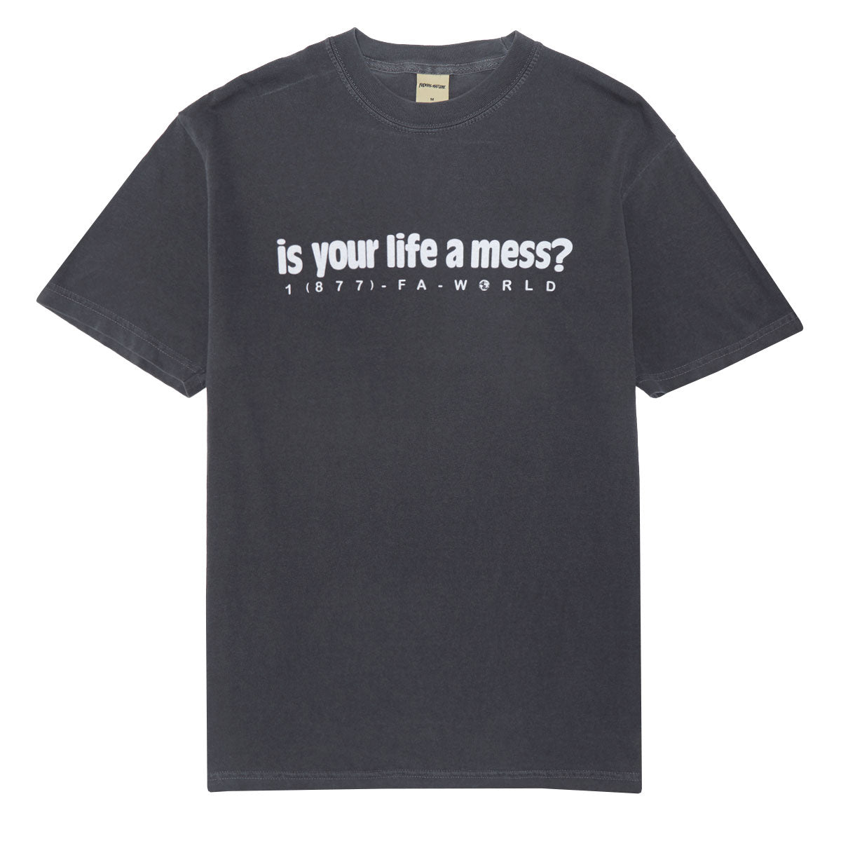 Fucking Awesome Is Your Life A Mess T-Shirt - Graphite image 1