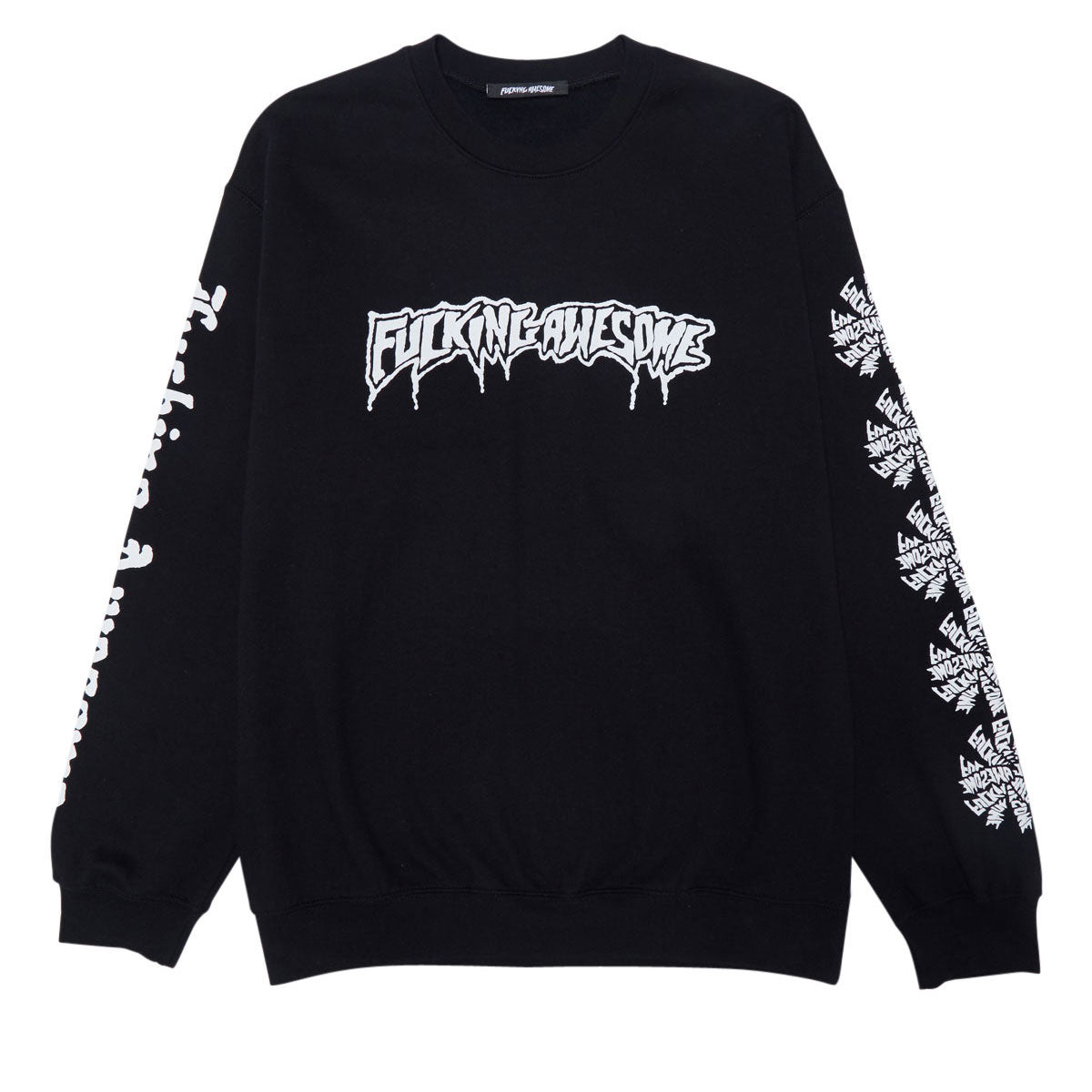Fucking Awesome Logo Test Print Sweatshirt - Black image 1