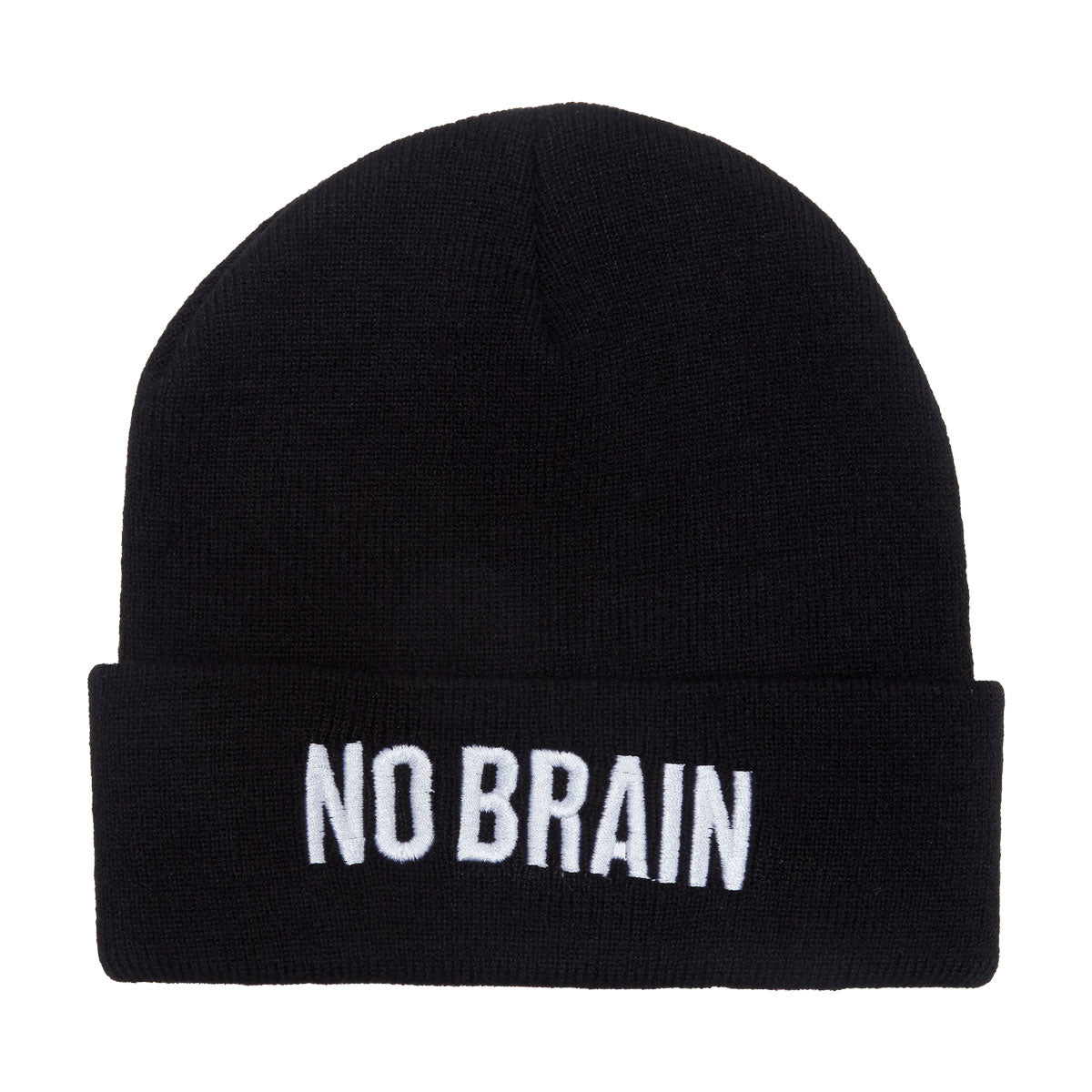 Fucking Awesome No Brain Cuffed Beanie - Black image 1