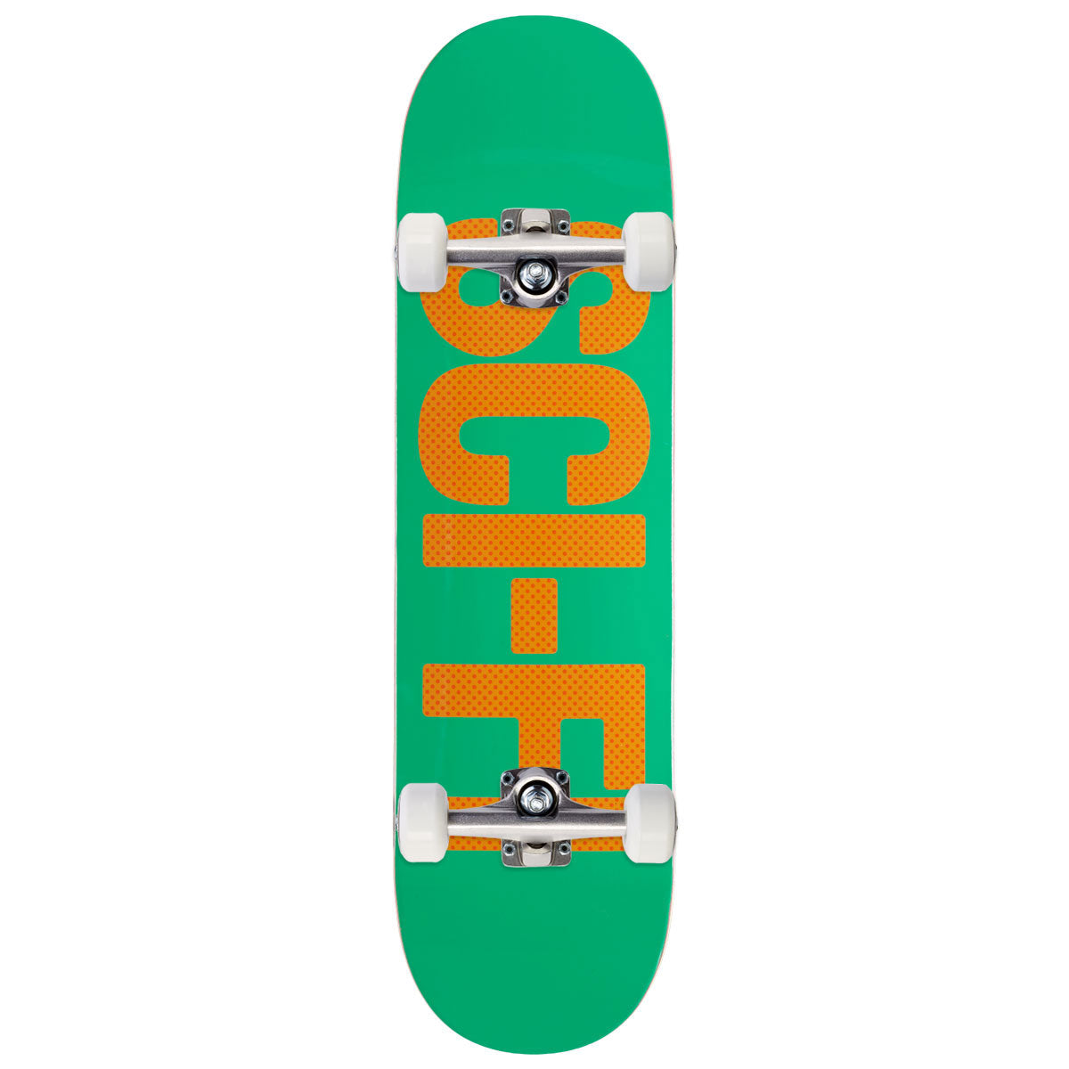 Sci-Fi Fantasy High Gloss Big Logo Skateboard Complete - Green - 8.25