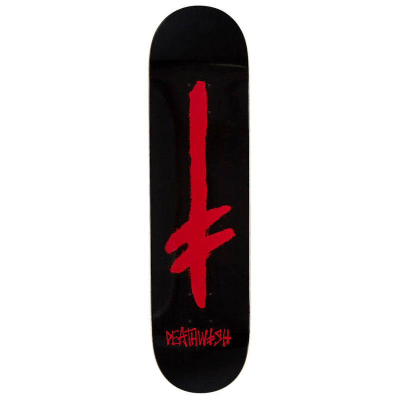 Deathwish Gang Spray Skateboard Deck - Black/Red - 8.00