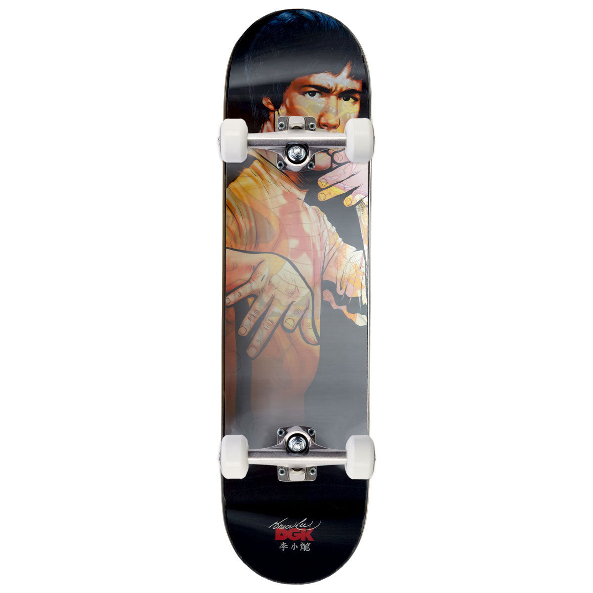 DGK x Bruce Lee Dragon Lenticular Skateboard Complete - 8.00